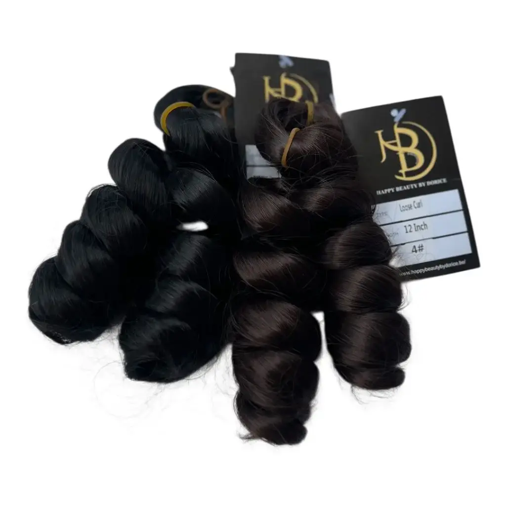 Braids extensions Loos Curl van 12" in kleur #4
